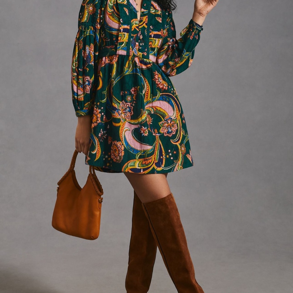Gorgeous print Anthropologie dress